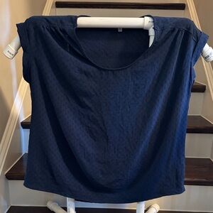 Wonderly Dark Blue Short Sleeve Top